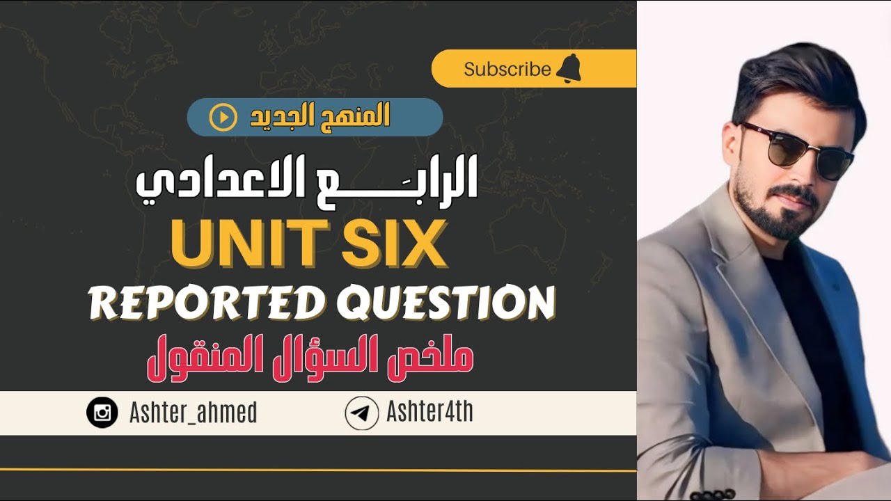 ملخص السؤال المنقول | reported question | الوحده السادسه | الرابع اعدادي