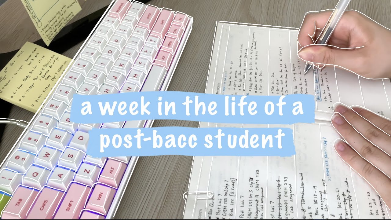a week in the life: Post-Bacc Student | vlog (Realistic* Quarantine Edition)