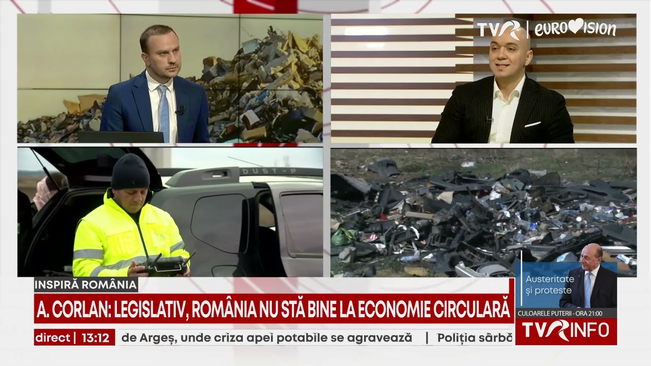 Inspiră România. Șeful Gărzii de Mediu, Andrei Corlan: 2 milioane de tone de deșeuri dispărute
