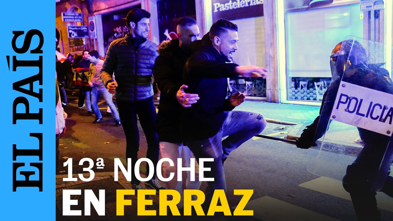 FERRAZ | Cargas policiales y 15 detenidos en la protesta del primer día de la investidura de Sánchez