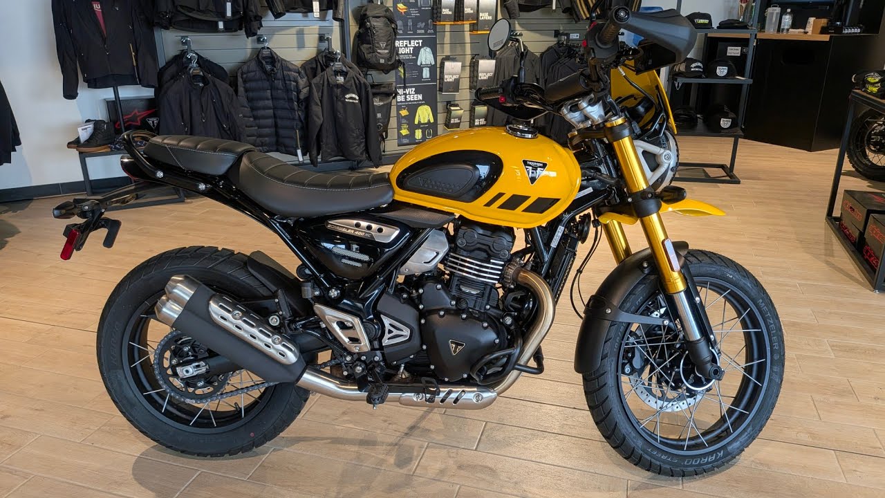 2026 Triumph Scrambler 400XC Racing Yellow