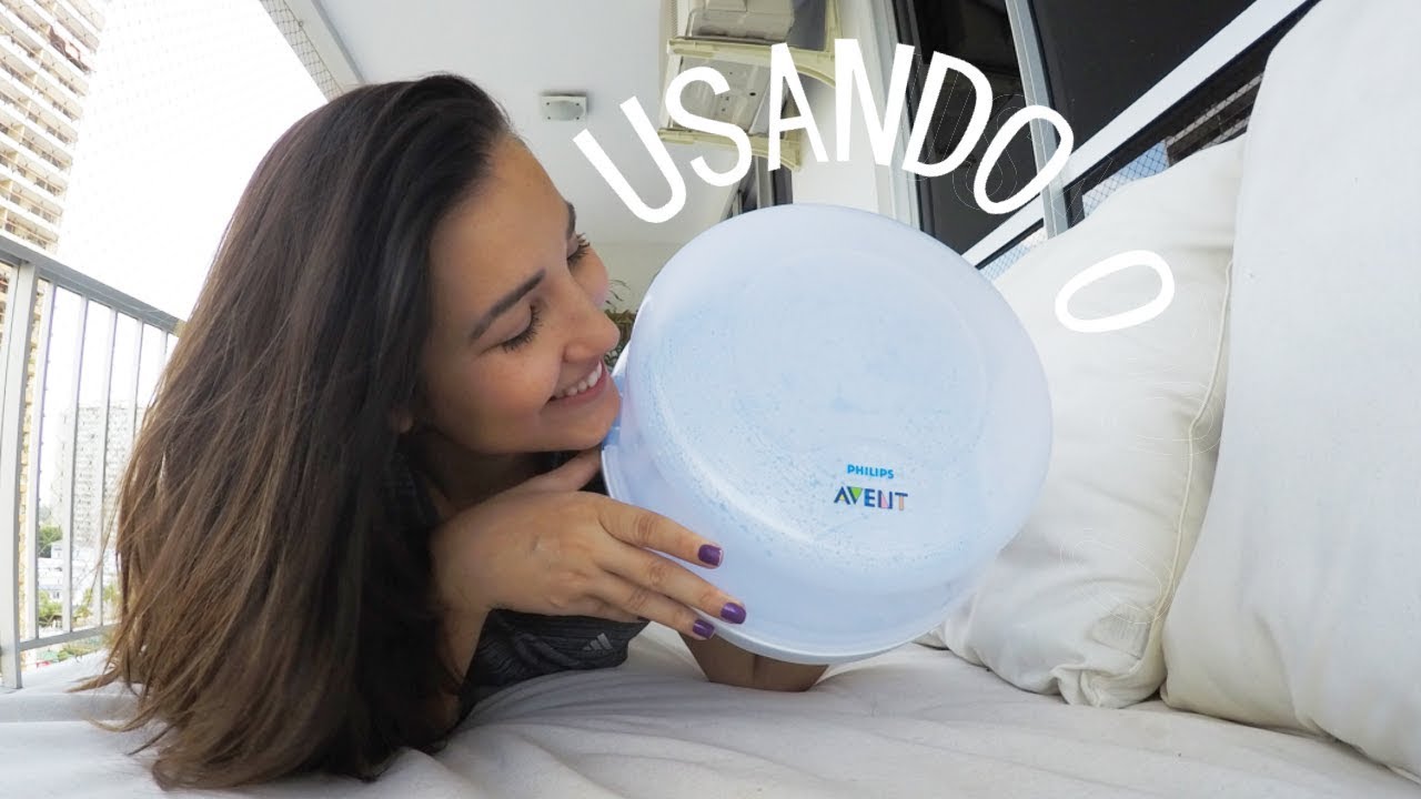 Usando o esterilizador da Avent