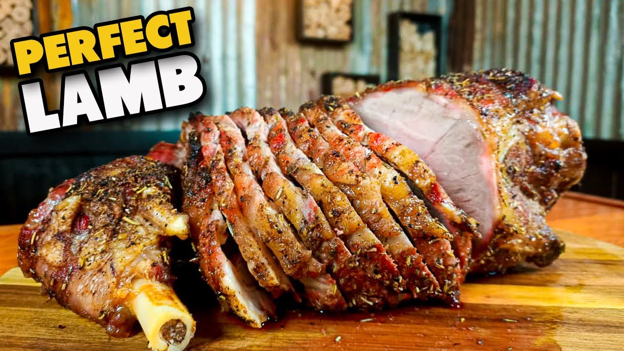 Жареный бараний окорок в котле Weber BBQ от Schueys BBQ