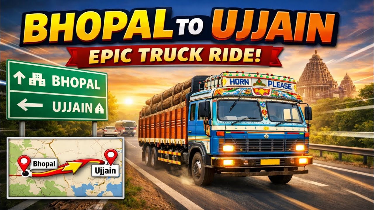 BHOPAL TO UJJAIN EPIC TRUCK RIDE !! TRUCK MASTER INDIA GAME PLAY 