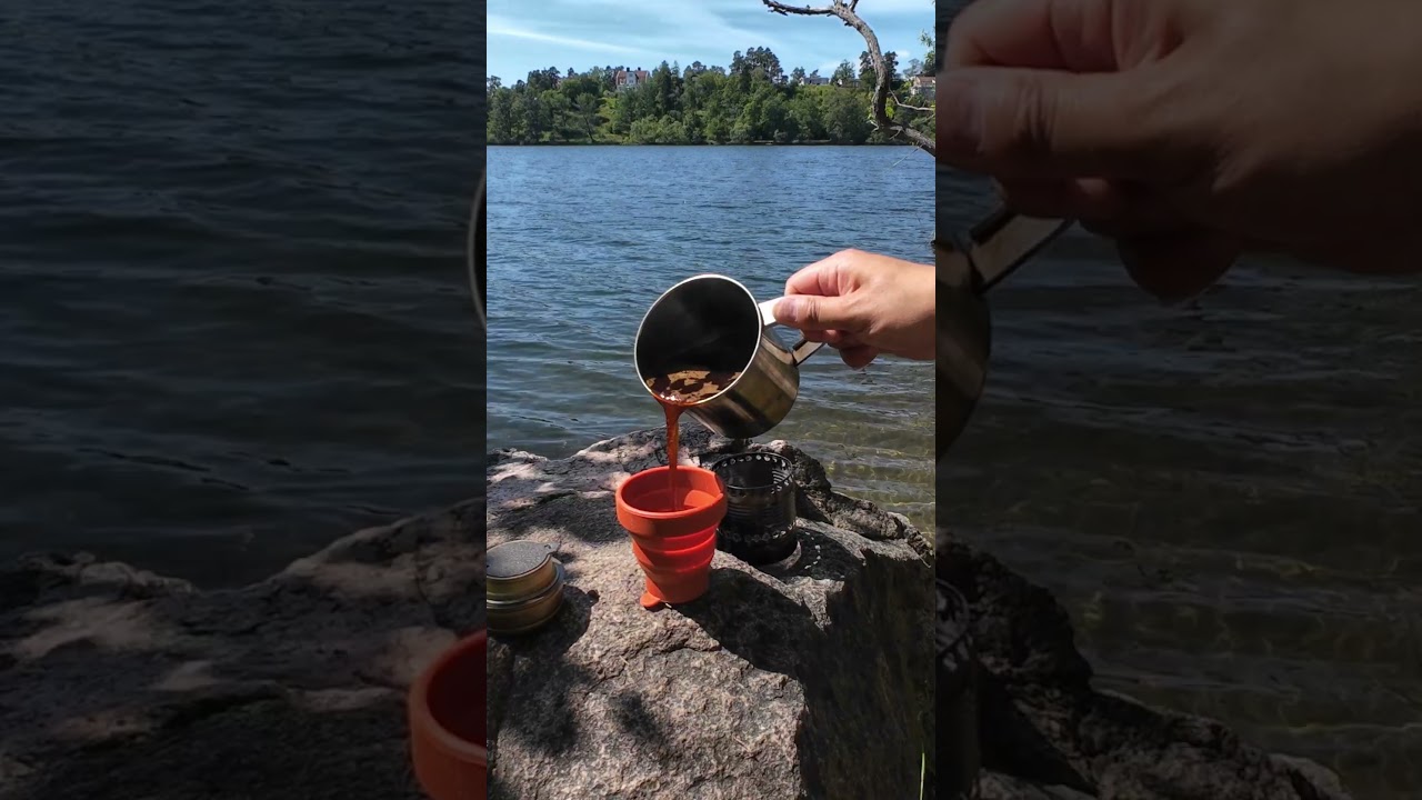 Cowboy Coffee is so Easy! #coffeelover #coffee #outdoorcooking #outdoors