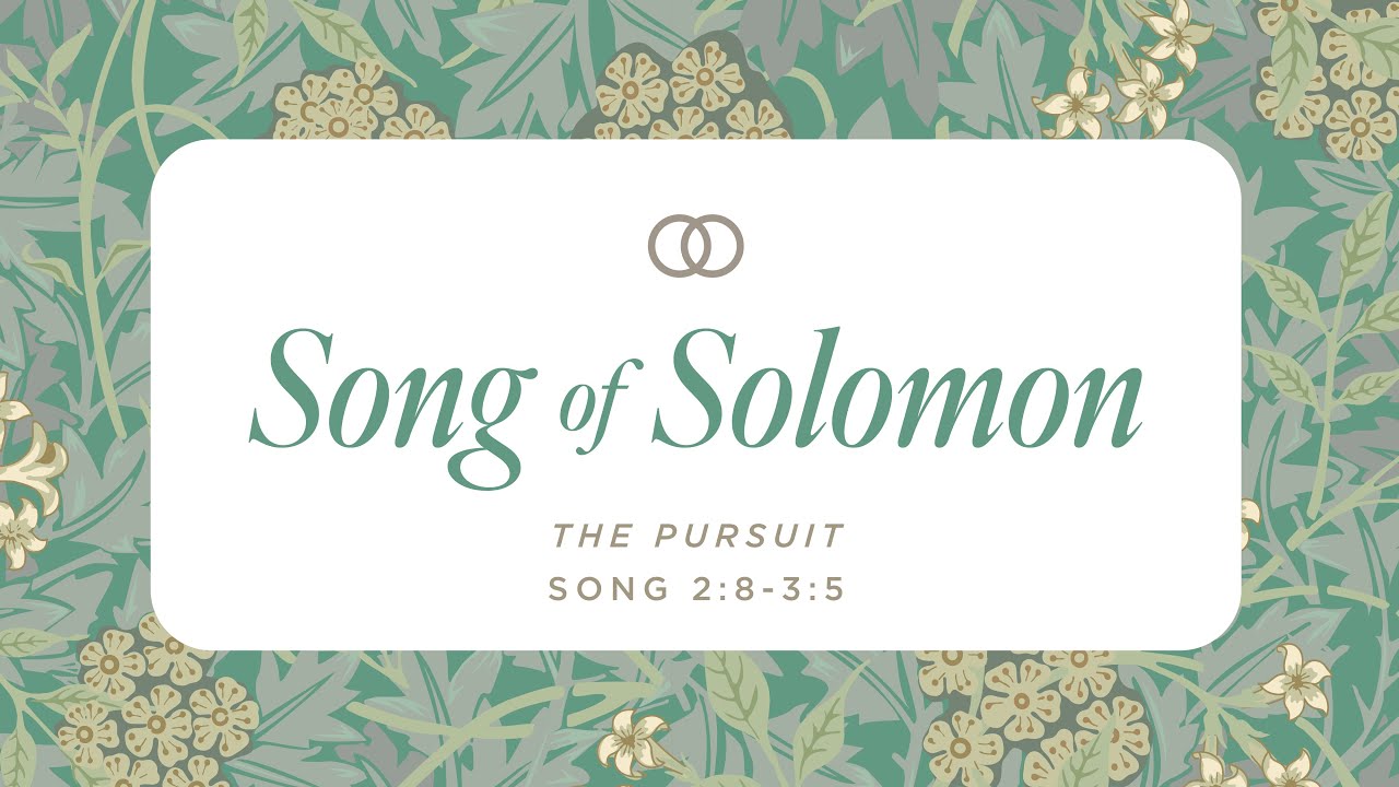 Song of Solomon | The Pursuit - Song of Solomon 2:8-3:5