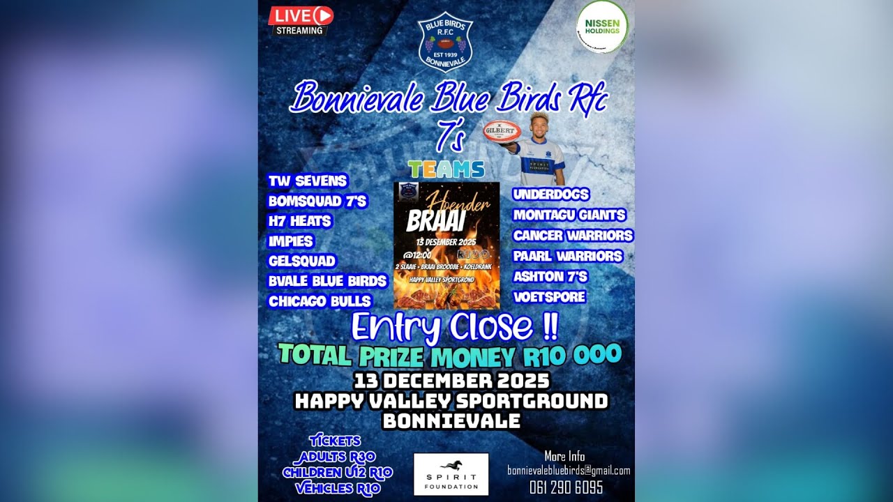 Bonnievale Blue Birds RFC 7's Tournament