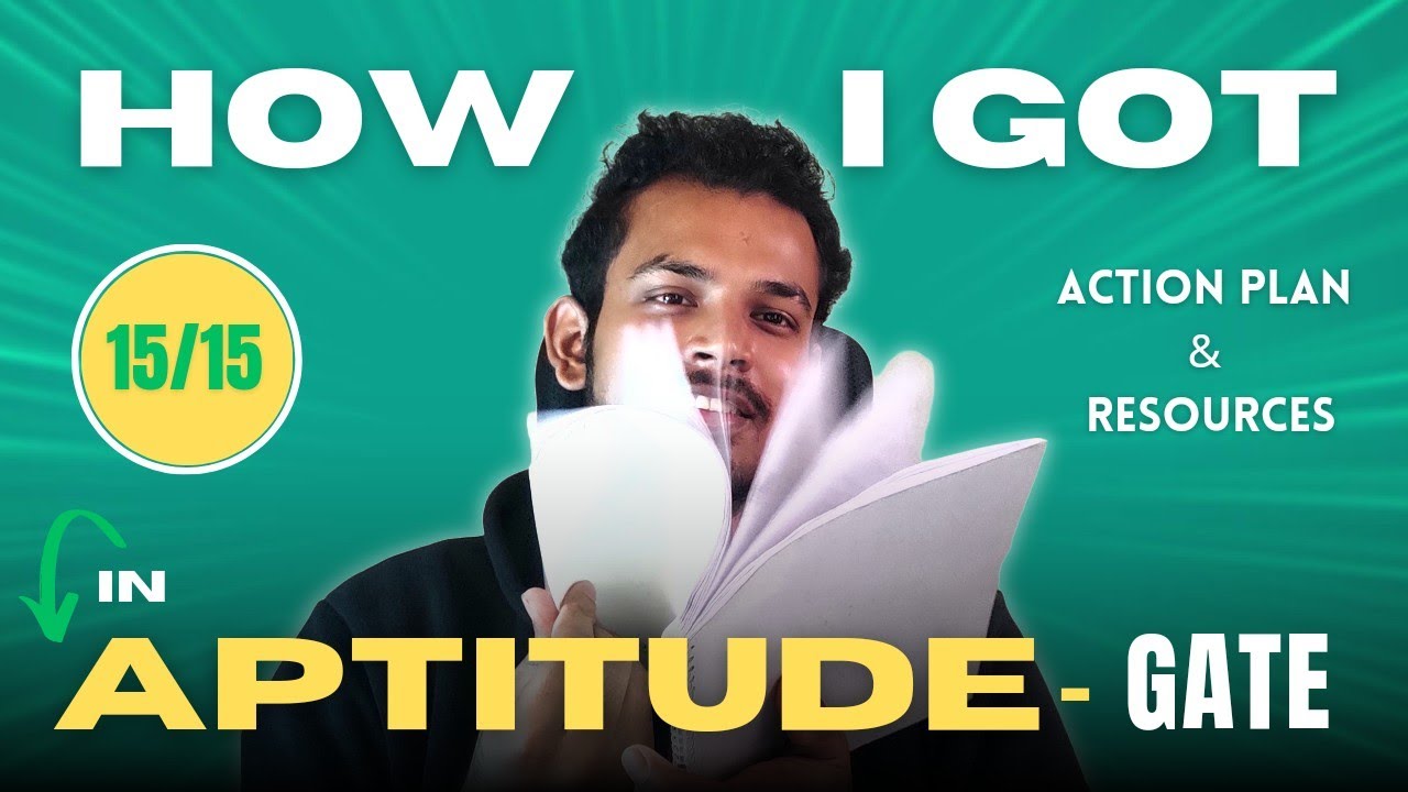 How to Complete Aptitude for GATE | Full Action Plan and Resources