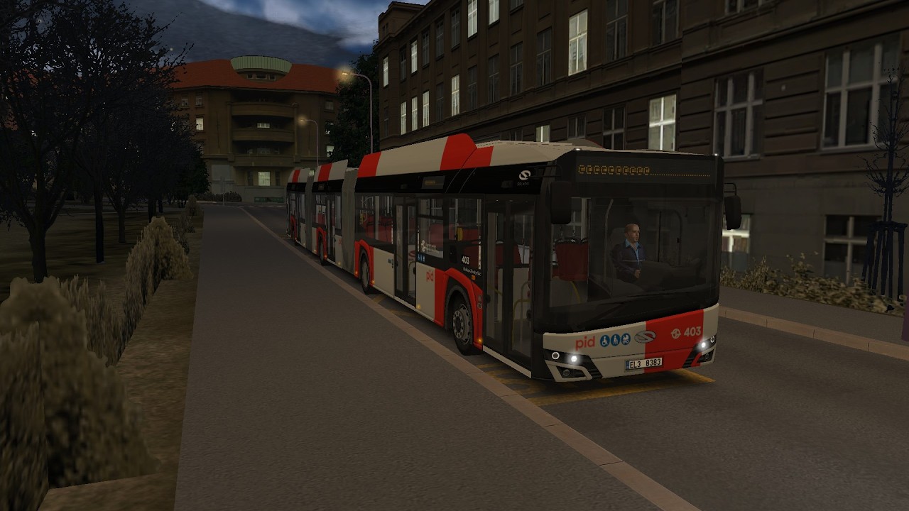 OMSI 2 6# | Mapa Prague Citybus 143 & 180 - Linka 180 | Solaris urbino 24 IV