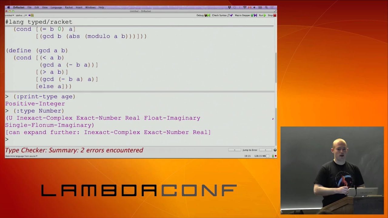 LambdaConf 2015 - Introduction to Typed Racket Mark Farrell