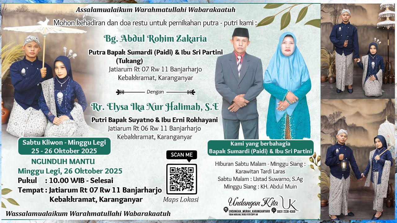 Live Tardi laras//Rembo Audio Pro,  bersama ustad Suwarno,S.Ag Wedding Rohim & Elysa