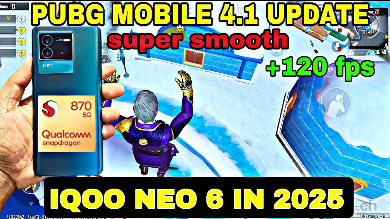 PUBG MOBILE 4.1 UPDATE TEST ON IQOO NEO 6 || IQOO NEO 6 IN 2025 IS STILL BEAST PHONE?