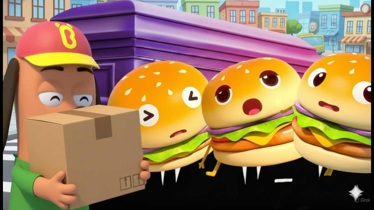 Babybus | Бургеры падают с грузовика | Эпизод 1 | Песня «Танец гроба» (кавер) | NavilaDidi