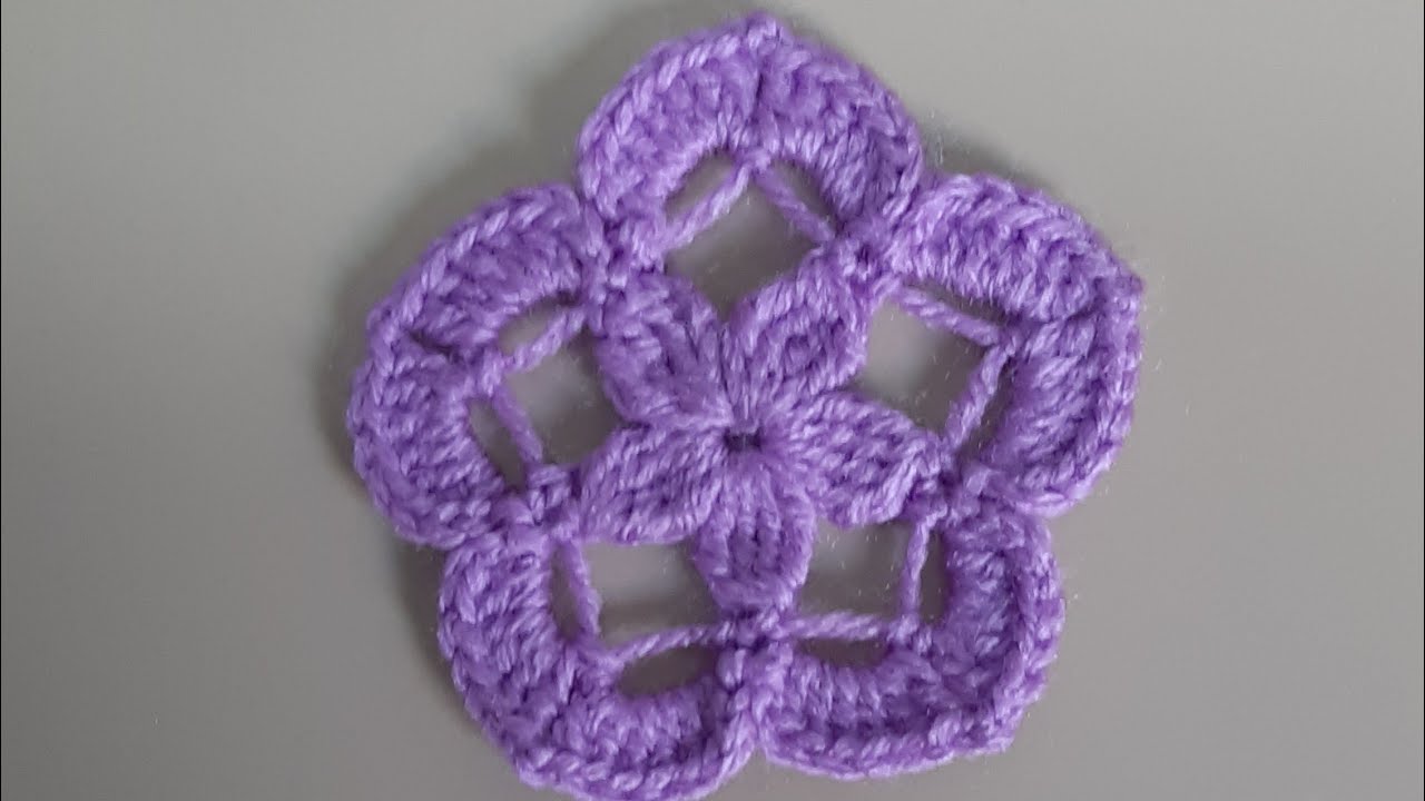 Kolay örgü çiçek  / easy knitting flower 