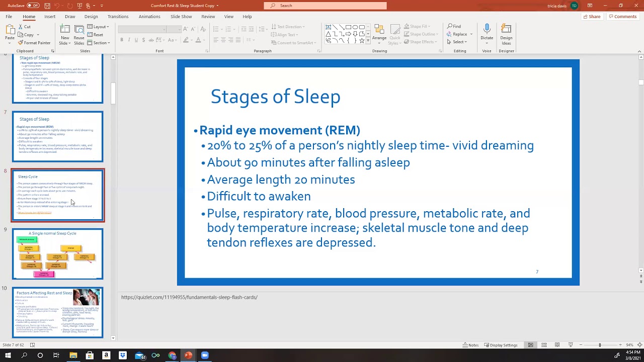 Week Ten Comfort: Rest, Sleep & Pain Management & Teaching/Learning