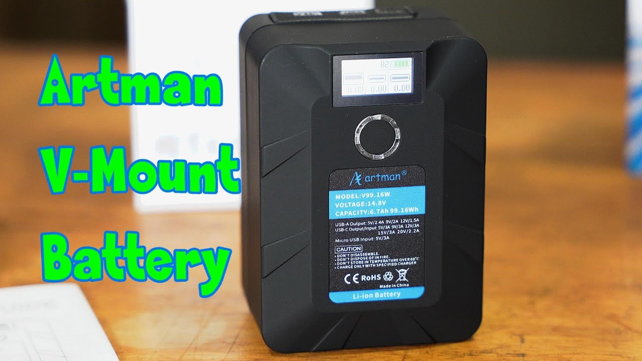 Artman V-Mount Battery. 14.8 volts of charging power.