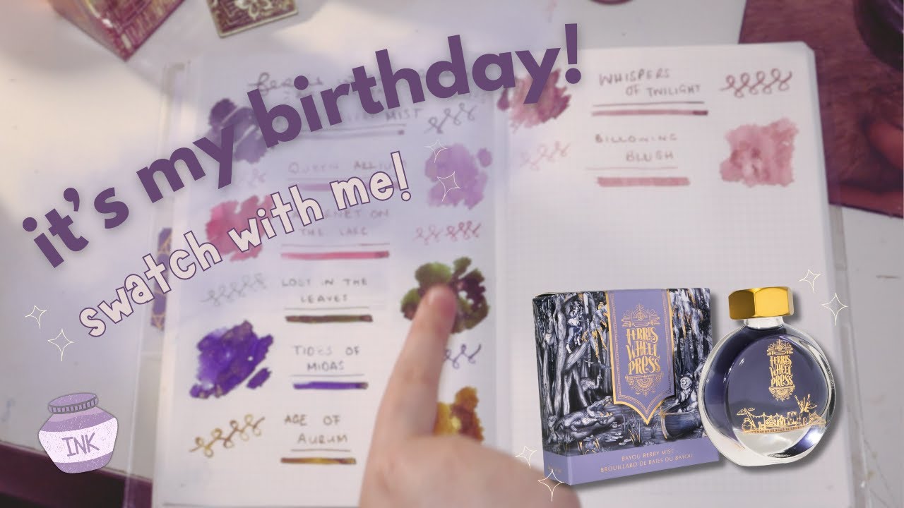 Ferris Wheel Press Birthday Haul! Swatch with me | MeltingPotPaper