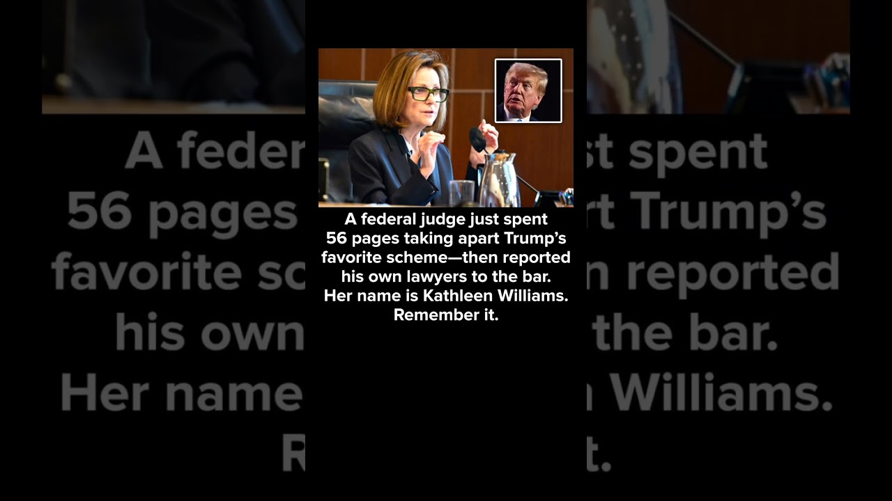BREAKING: Federal Judge Kathleen Williams' Trump Ruling Sparks Major Legal Debate
