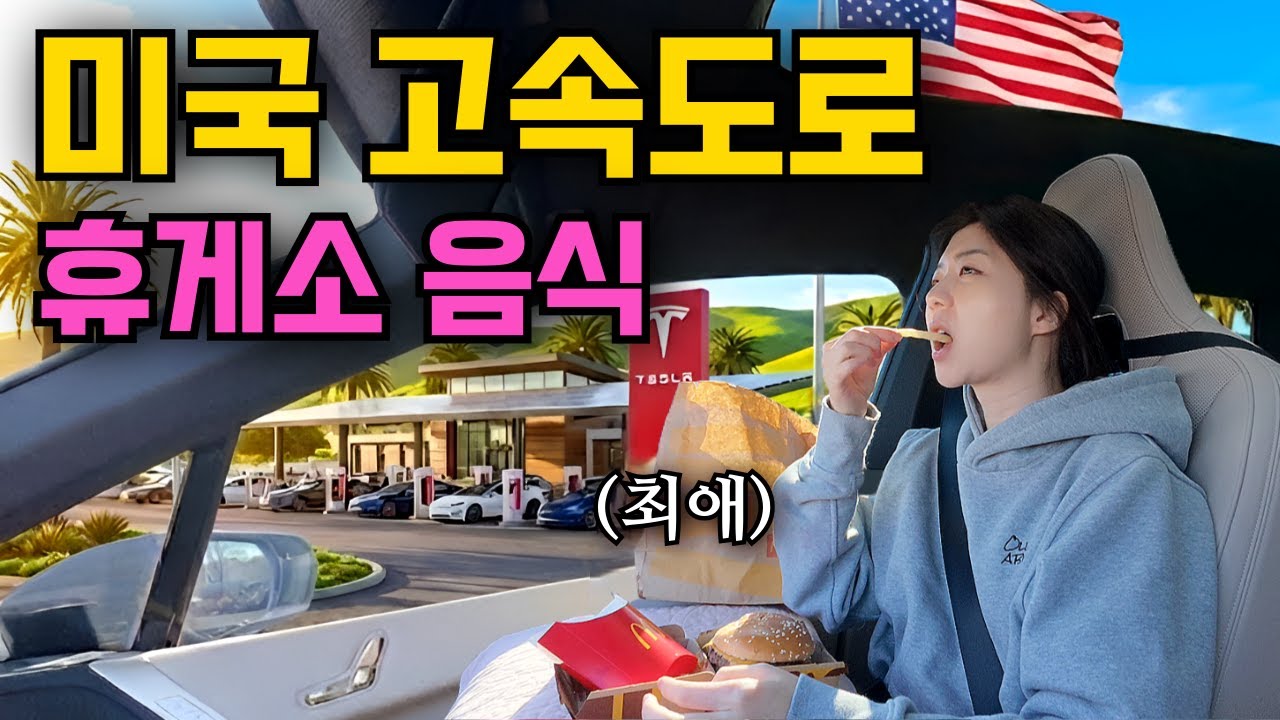 한국인이 제일 많이 다니는 미국 고속도로 (ft. 테슬라 전용 휴게소)