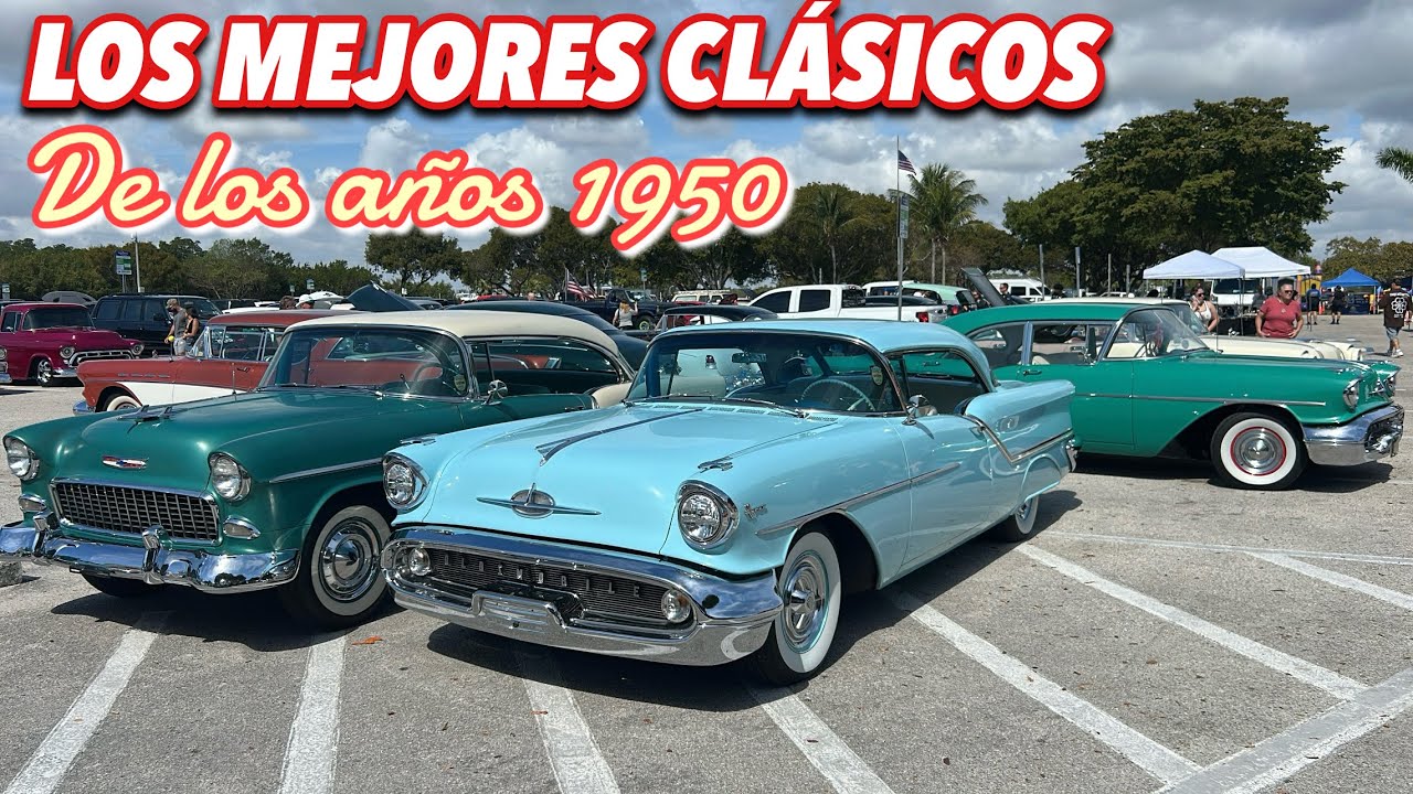 Only 1950s cars in Miami 🇺🇸 | Bayfront Park Classic Car Show