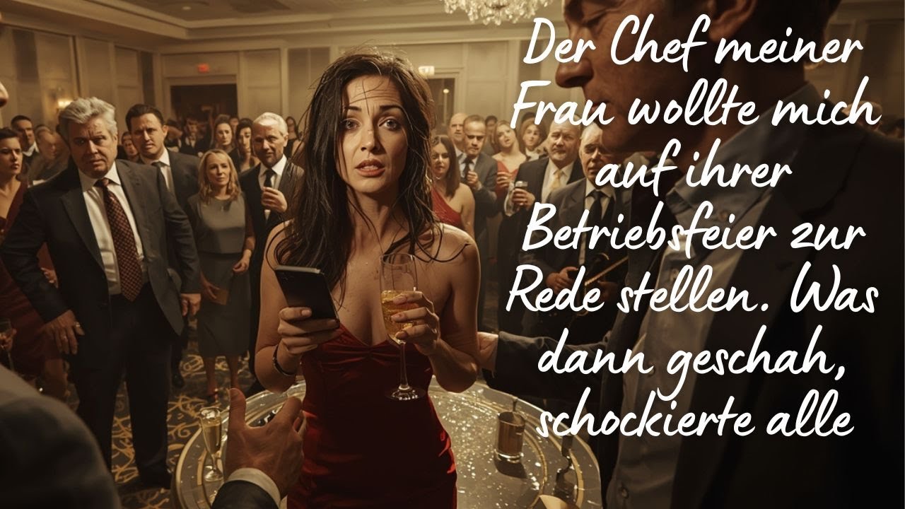 Der Chef meiner Frau wollte mich auf ihrer Betriebsfeier zur Rede stellen. Was dann geschah, scho...