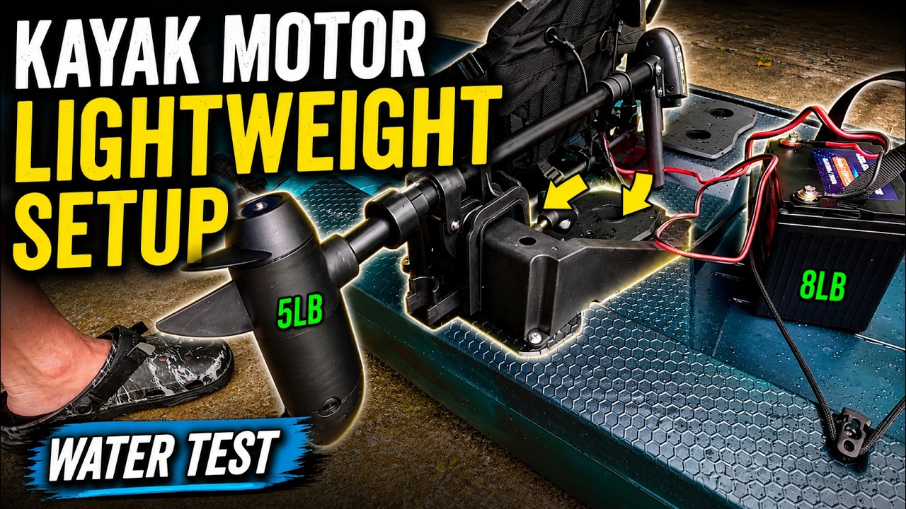 Lifetime Manta Angler Kayak | Trolling Motor Setup & Water Test