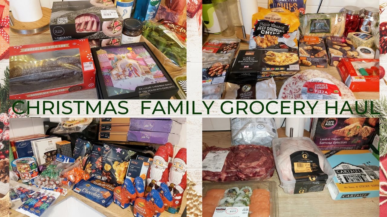 Christmas family grocery haul - COSTCO UK, OCADO, ALDI.
