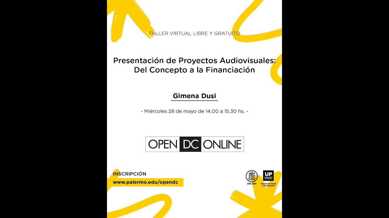 Presentación de Proyectos Audiovisuales: Del Concepto a la Financiación | Open DC 2025