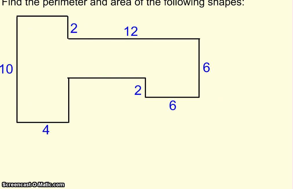 Perimeter and Area of Irregular Shapes