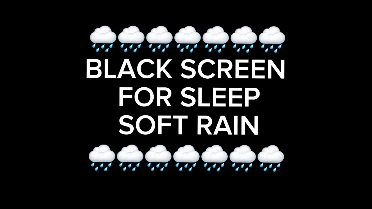 BLACK SCREEN SOFT RAIN I NO ADS I