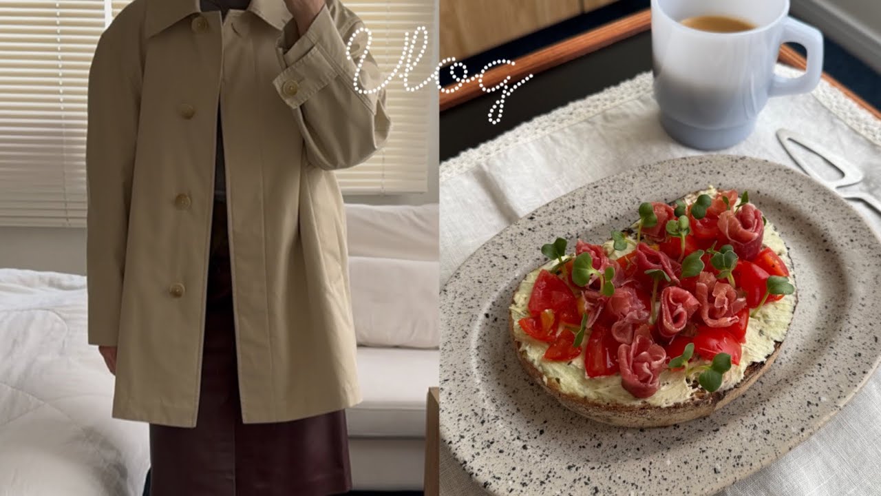 Vlog | open sandwich🍅🌱| home cafe