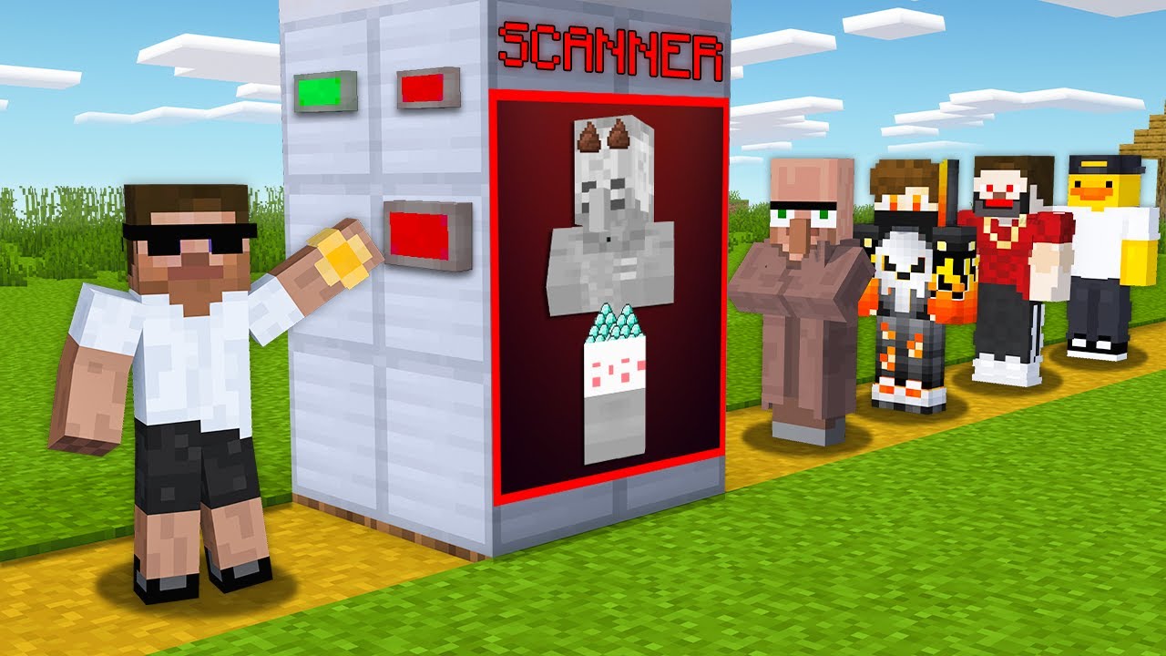 Using a SCANNER to Find Youtuber's Secrets in Minecraft..