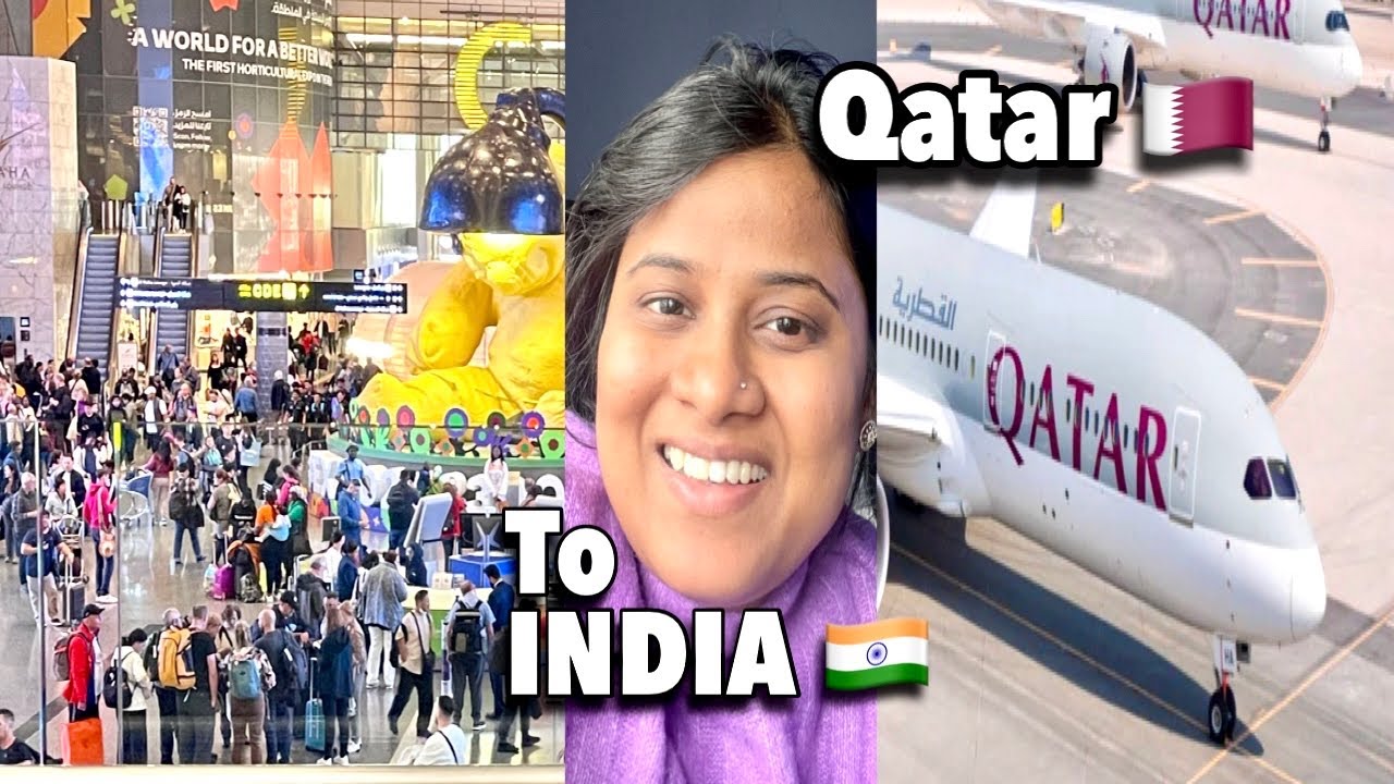 Qatar airways journey Qatar to India (Calcutta)|Qatar airport |travel by Qatar airways |Qatar🇶🇦