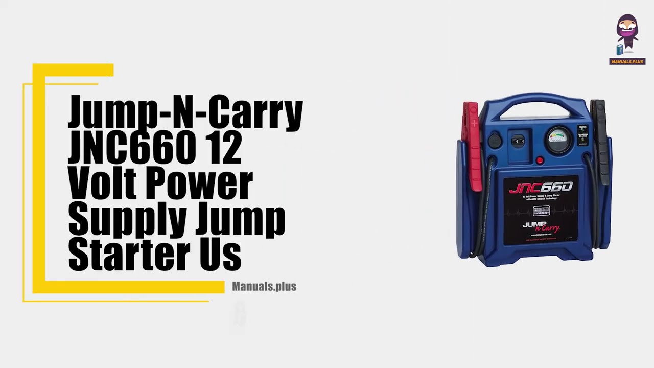 How to Use the Jump-N-Carry JNC660 12 Volt Power Supply Jump Starter