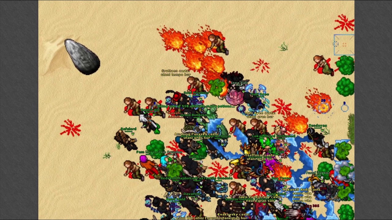 TIBIA [UNICA] WARMODE VENORE DESERT FIGHT PART 2 (+THAIS BATTLE)