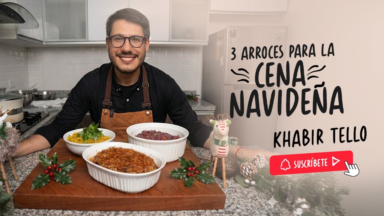 3 ARROCES PARA TU CENA NAVIDEÑA || ARROZ ÁRABE, OLIVADO Y MADRAS 🎄🎄 CENA NAVIDEÑA DELICOSA Y FÁCIL