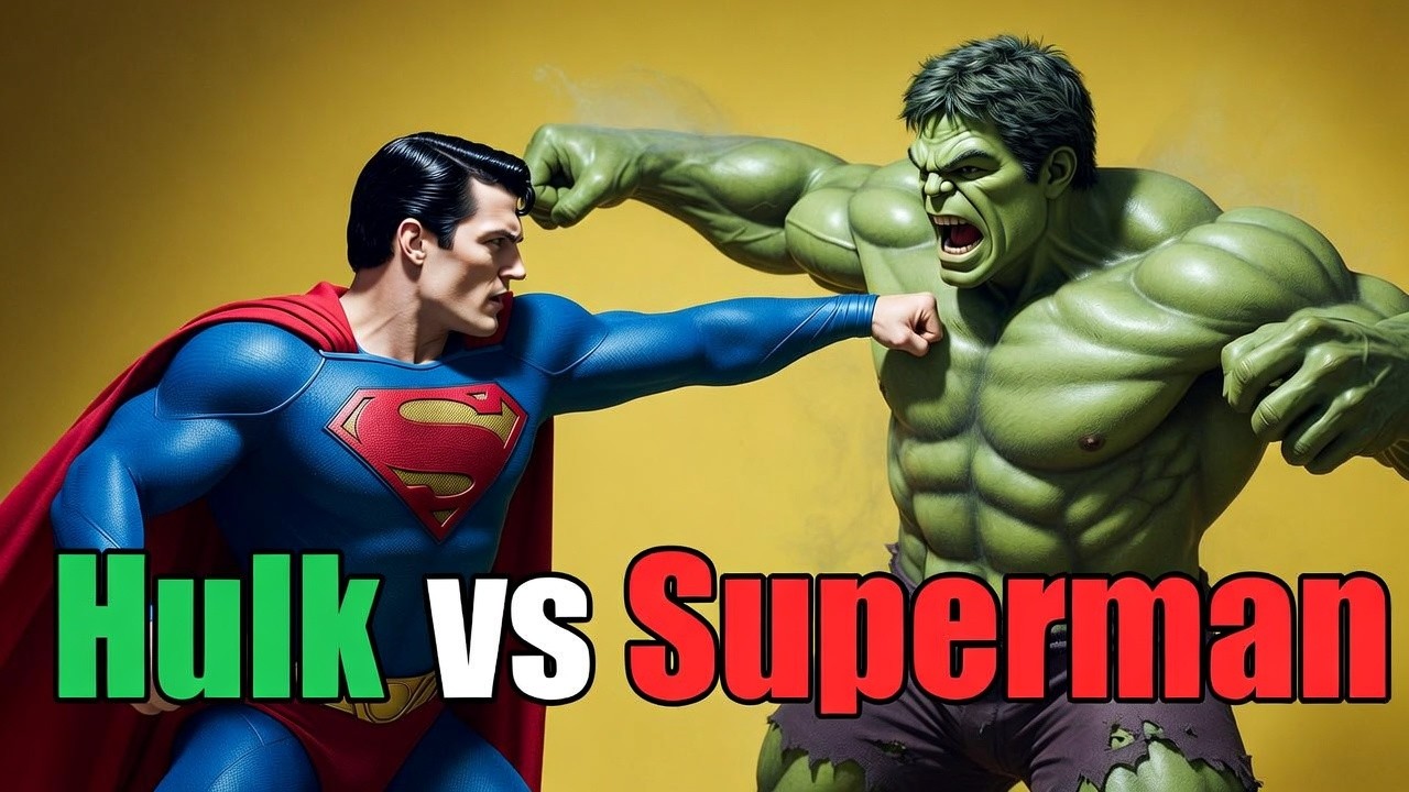 Hulk vs Superman – Ultimate Cinematic Battle 😱  Superman vs Hulk– The Battle of Legends