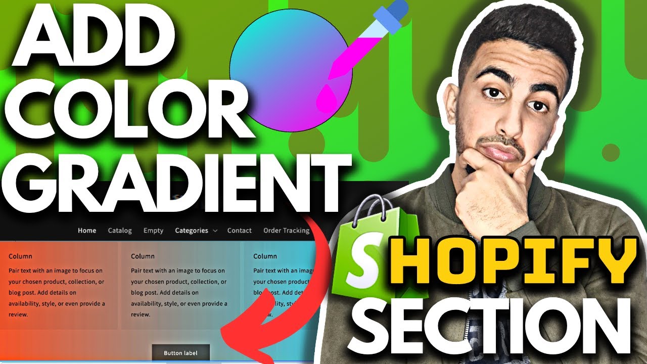 How To Add Color Gradient To Sections On Shopify