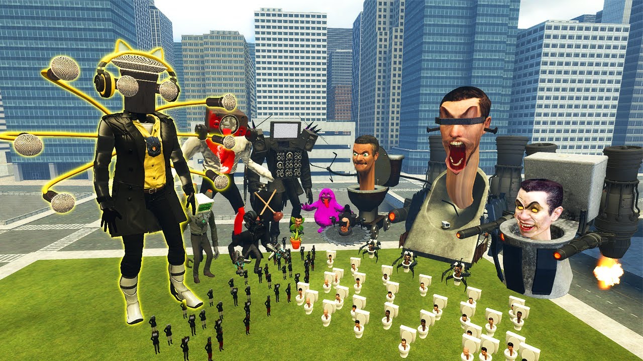 NEW MICROPHONE WOMAN MECHA BOSS VS ALL SKIBIDI TOILET BOSSES VS ALL MECHA BOSSES In Garry's Mod