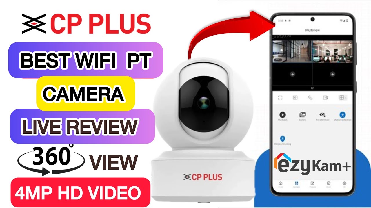 CP plus 4MP 360 rotation WIFI Camera |CP Plus CP-E41A|How to add CP plus WiFi camera in Mobile Live
