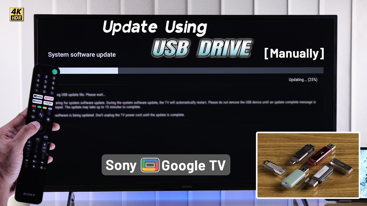Sony Google TV Firmware Update with USB Drive! [Manually]