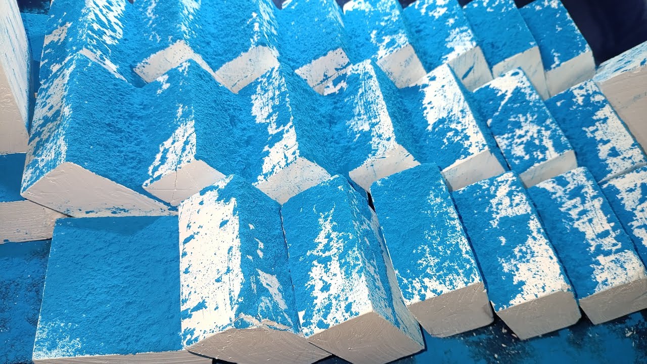 Asmr chalk🌨️hard and soft fresh GymChalk blocks for your satisfaction and goosebumps🩵