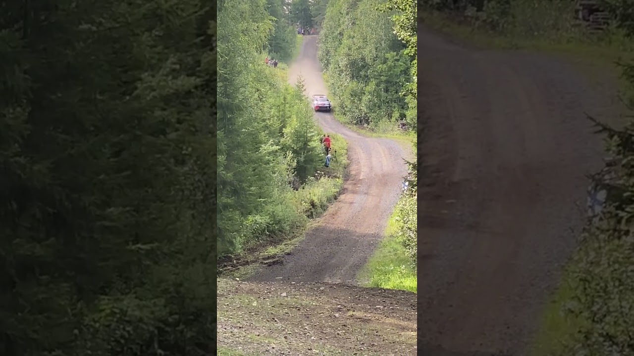 Kalle Rovanper&auml; on the limit Rally Finland 2022 SS16 Rapsula