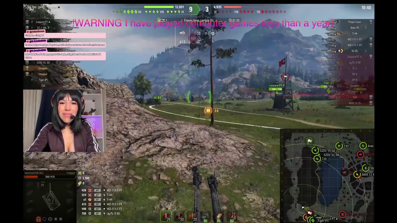 #snow    (TWITCH: https://www.twitch.tv/natacoin) Playing WOT