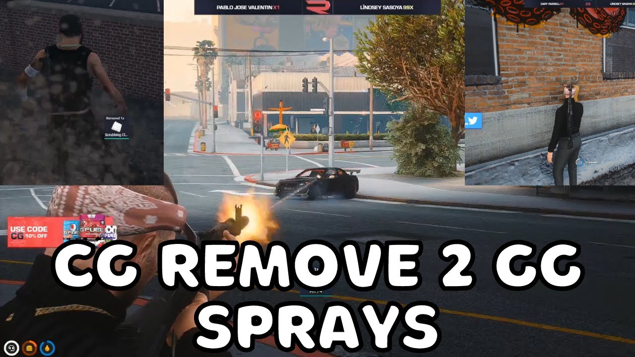 CG Wipe 2 of GG Sprays and got into a Shootout | NoPixel GTA RP