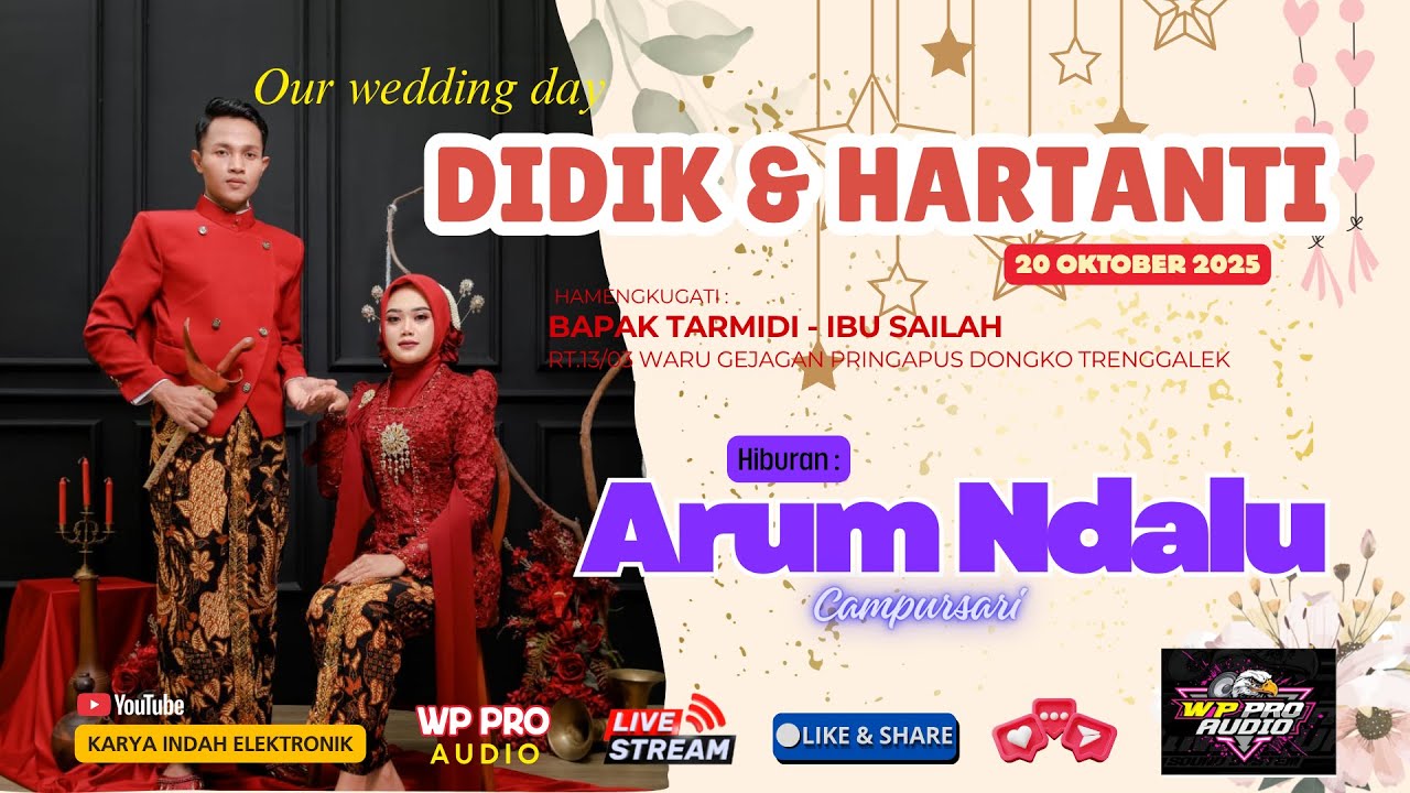 Live Cs. ARUM NDALU Dirumah Bapak TARMIDI - Ibu SAILAH Waru Gejagan Pringapus Dongko Trenggalek