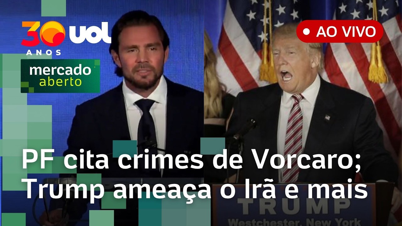 PF aponta novos crimes de Vorcaro; Trump ameaça nova onda de ataques no Irã; Mercosul-UE avança e +