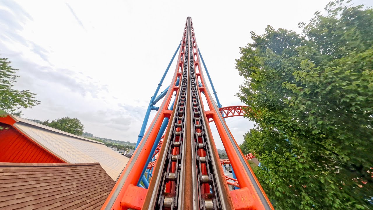 FULL POV: Fahrenheit at Hersheypark (97 degree drop)
