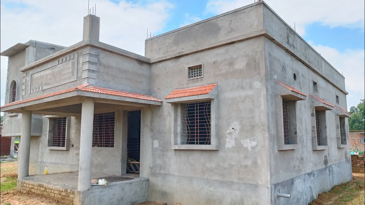 सिर्फ 1400 SQUARE फिट में बनाया शानदार घर | 40 FEET × 35 FEET HOME DESIGN | EXTERIOR | PLASTER WORK