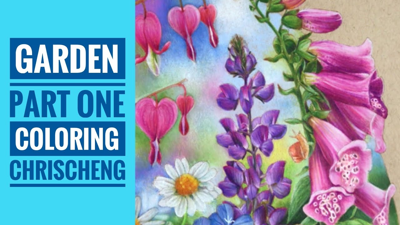 Happy Garden - Part 1: FOXGLOVE FLOWERS COLORING // Chris Cheng